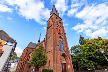 Fototapeta na wymiar St. Michael Church in Velbert Langenberg