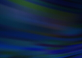 Dark BLUE vector blurred and colored background.