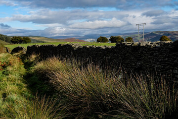 Farmland landscape, near Merthyr Vale, UK