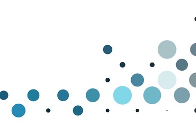 Light BLUE vector background with bubbles.