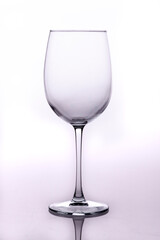 
glass cup with white background