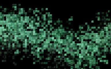 Dark Black vector backdrop with rectangles, squares.