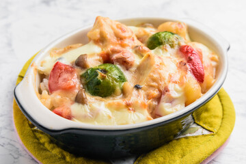 チキンのライスグラタン