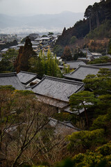 Fototapeta premium SONY DSC Kyoto,ginkakuji,temple;villa,architecture,moss, cityview,tree,oldtown,histric,japan, 京都,銀閣寺,町並み,