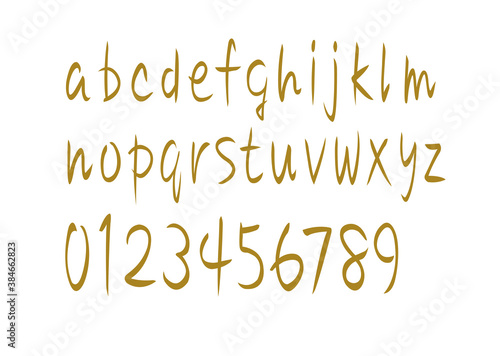 フォント アルファベット小文字 数字 Wall Mural Wallpaper Murals Nextone