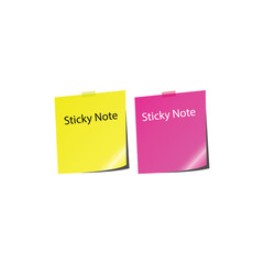 reminder sticky note vector illustration
