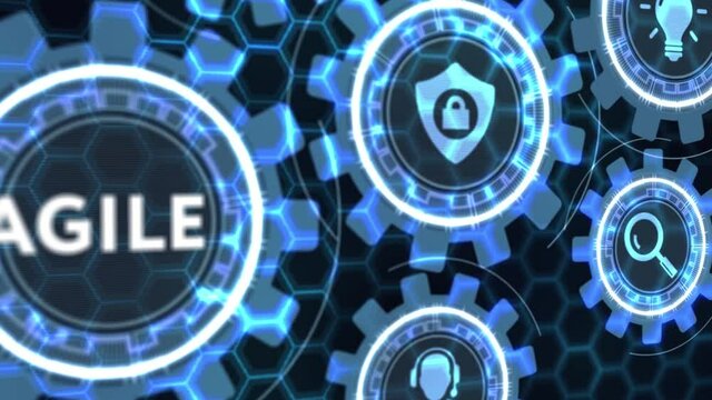 Business, Technology, Internet and network concept. Agile Software Development.