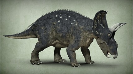 Ancient extinct dinosaur. 3D illustration