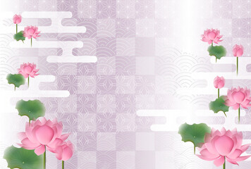 喪中　和柄　はがき　背景