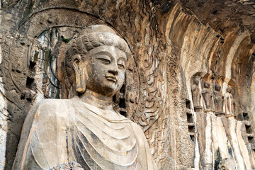 Longmen Grottoes with Buddha's figures are Starting with the Northern Wei Dynasty in 493 AD. It is...