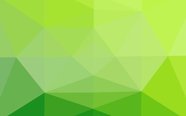 Light Green vector blurry triangle texture.
