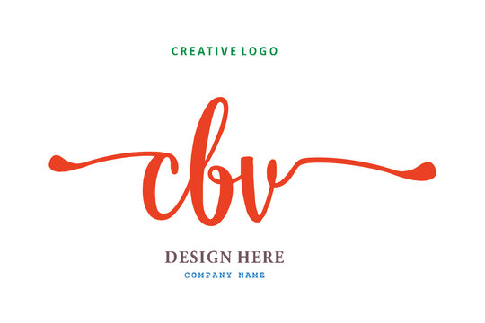 pharmacy logo composition of the letter CBV is simple, easy to understand, simple and authoritativePrint