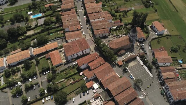 Ainhoa, beautiful village in French Basque country. France