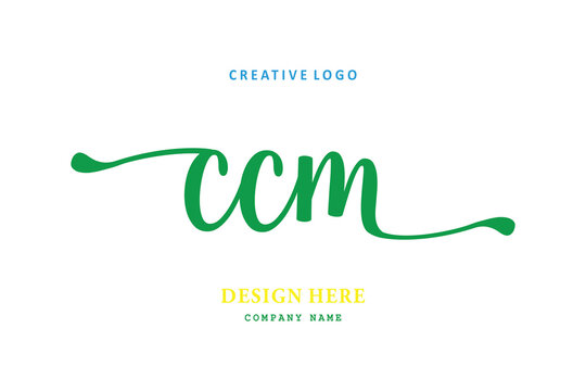 pharmacy logo composition of the letter CCM is simple, easy to understand, simple and authoritativePrint