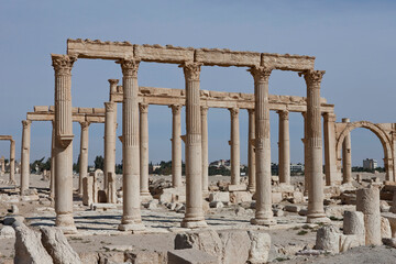 Fototapeta premium Ruins of the ancient city of Palmyra, Syria