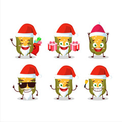 Santa Claus emoticons with corn cartoon character