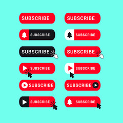 Subscribe icon modern design template.