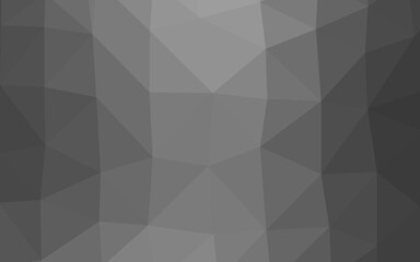Dark Silver, Gray vector triangle mosaic texture.