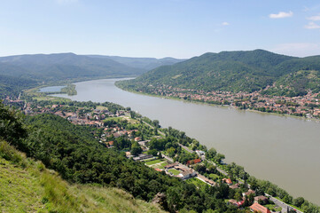 View of Danube river from Visegrad castle, Visegrad,Hungary