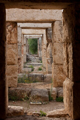Al Mina archaeological site in Tyre, Lebanon