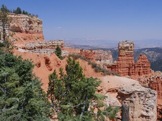 Rock formations at Ponderosa Point, Bryce Canyon National Park.