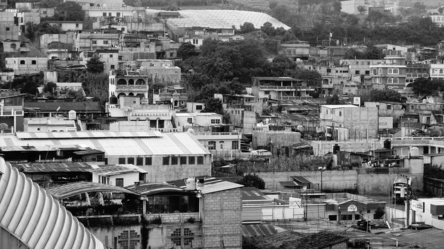 Poblado de Patz&uacute;n Chimaltenango en Guatemala