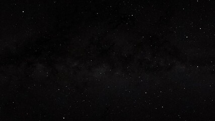 Flying through the stars against the backdrop of a beautiful galaxy