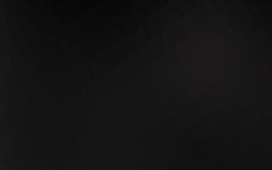 Dark Black vector low poly texture.