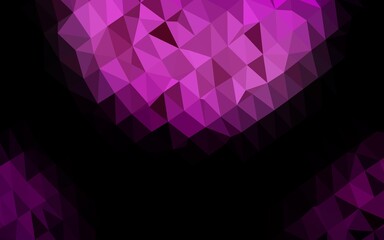 Dark Purple vector low poly texture.