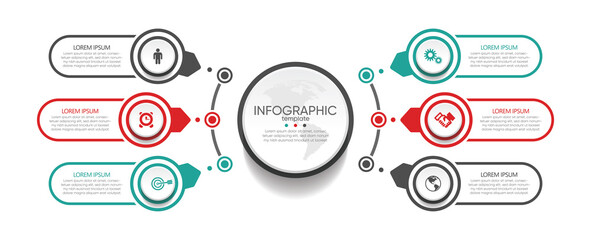 Presentation business abstract background infographic template