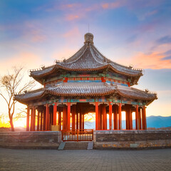 Kuoru Pavilion at the Summer Palace in Beijing, China