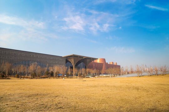 Tianjin Binhai Cultural Center In China Is A Home To 5 Cultural Buildings In One Roof Such As Library, Science Museum And Art Gallery