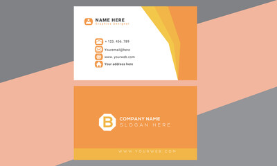 Modern creative business card design template.