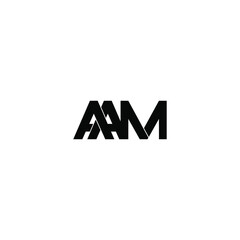 aam letter original monogram logo design