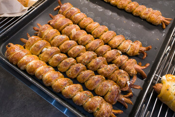 French hot dog isolate, long large size.