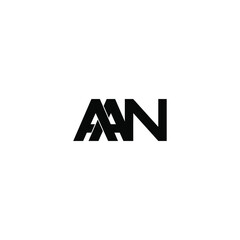 aan letter original monogram logo design
