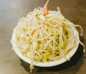 Delicious bean sprouts dish, Taiwan