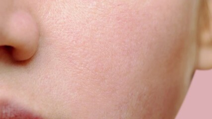 Drop a drop of cream or serum onto the face to bring moisture and radiance to the skin 3d