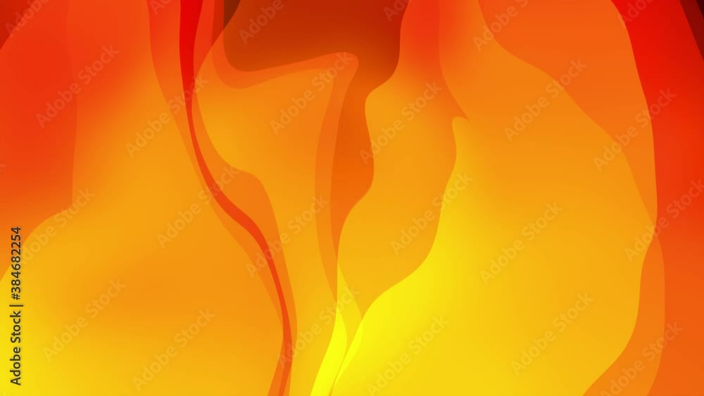 Poster abstract liquid red yellow gradient colors background seamless looped animation. title text animatio