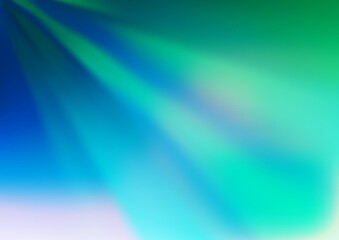 Light Blue, Green vector blurred bright background.