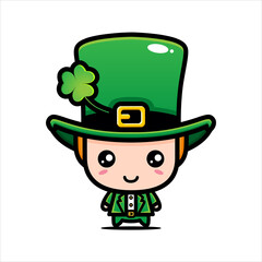 saint patrick day leprechaun cartoon character
