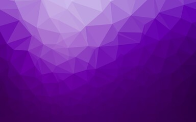 Dark Purple vector triangle mosaic cover.