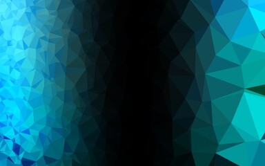 Obraz premium Light Blue, Green vector blurry triangle texture.