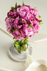 artificial decorative flowers. Wedding decorations