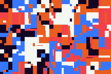 Colorful Geometric Vector Pattern Design