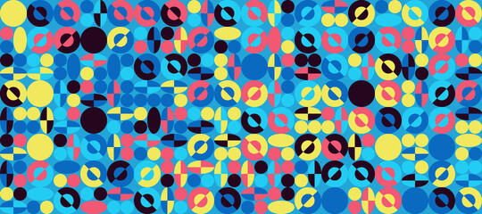 Colorful Geometric Vector Pattern Design