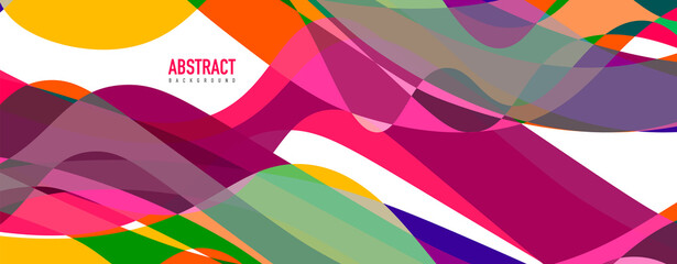 Obraz premium Fluid wave colorful abstract background. Dynamic colorful vibrant vector design