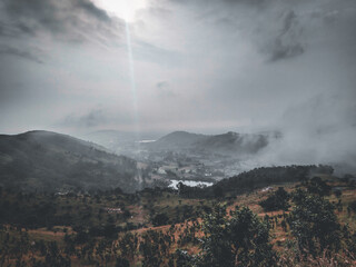 Fototapeta premium clouds over mountain