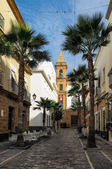 Fototapeta na wymiar View of the old city of Cadiz, Andalusia, Spain