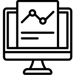 line icon for analytic